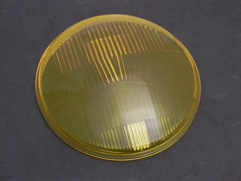 (New) 356/911/912 Bosch Amber Asymmetrical Headlight Lens - 1955-67 1