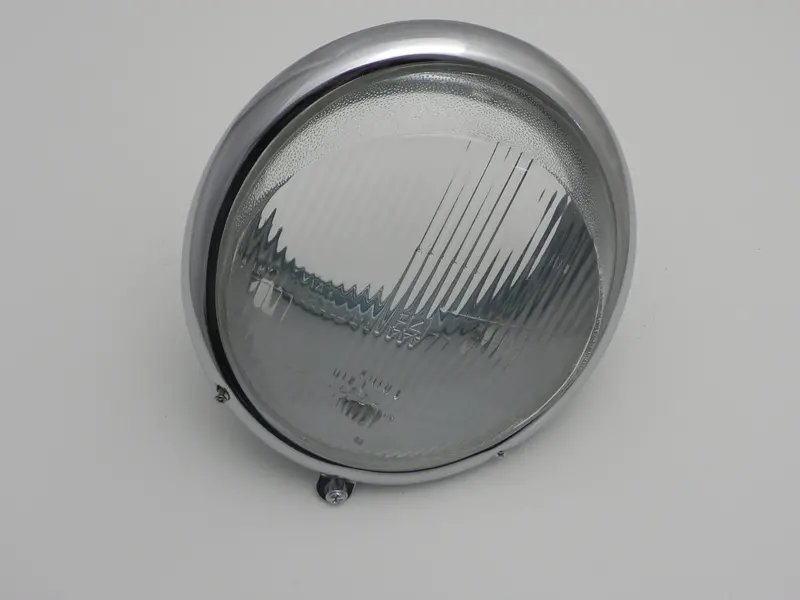 (New) 356/911/912 H4 "Look-Alike" Headlight Assembly With Chrome Trim - 1950-67 1