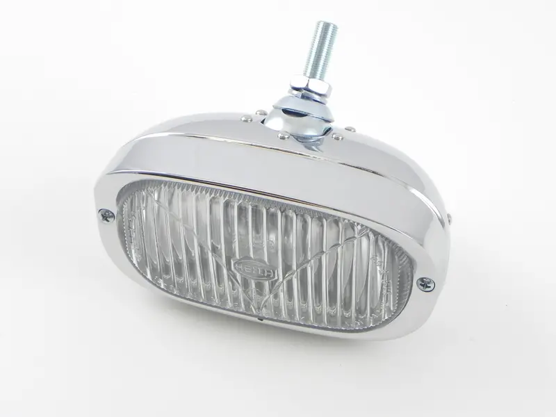 (New) 356/911/912 Hella 128 Fog Light With Clear Lens 6V H3 Bulb - 1956-68 1