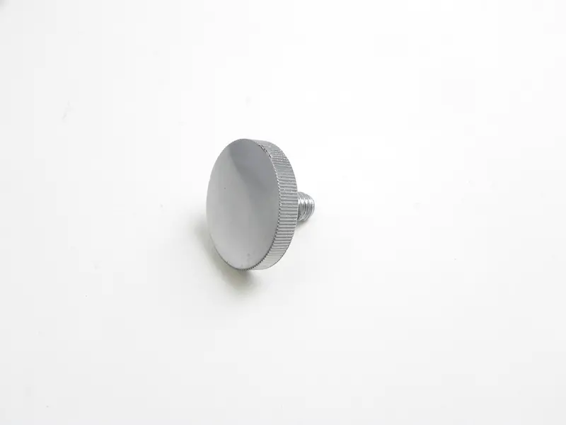 (New) 356/911 Optional Knurled Seat Headrest Knob Stainless - 1955-66 1