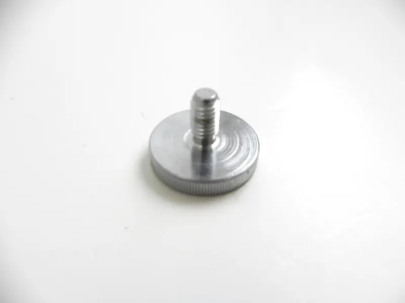 (New) 356/911 Optional Knurled Seat Headrest Knob Stainless - 1955-66 2