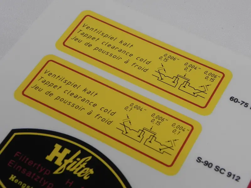 (New) 356/912 Engine Decal Set - 1950-69 2