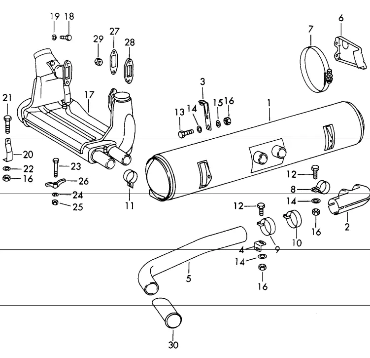 (New) 356/912 Exhaust Flange 1950-69 2