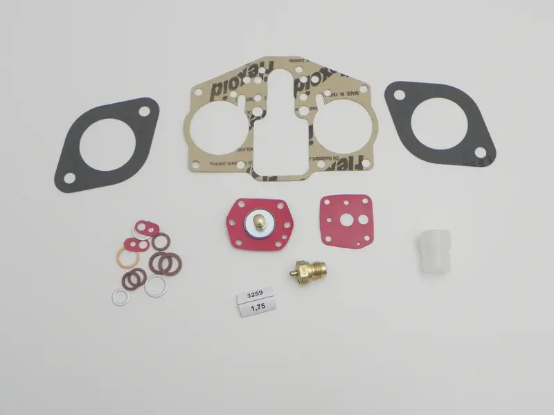 (New) 356/912 High-Quality German Solex 40 P11 Carburetor Repair Kit 1