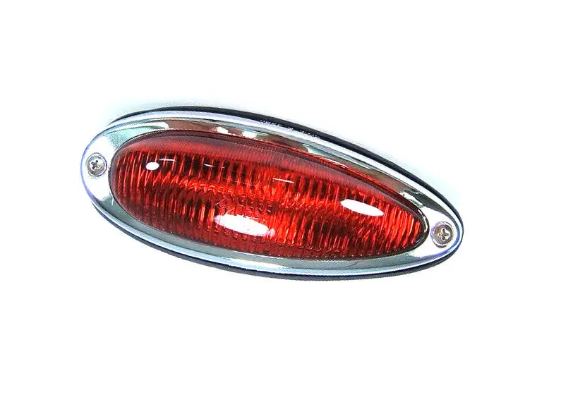 (New) 356 A/B/C Concours Left Rear Red Teardrop Taillight Assembly - 1957-65 1