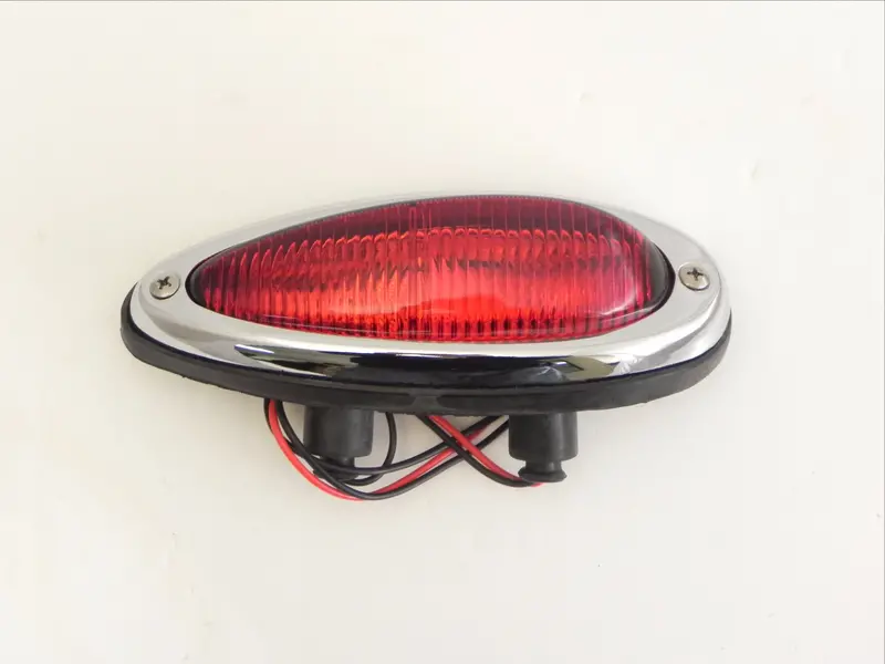 (New) 356 A/B/C Right Rear Red Teardrop Taillight Assembly - 1955-65 1