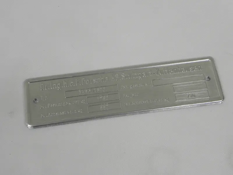 (New) 356 A Chassis Id Plate 1