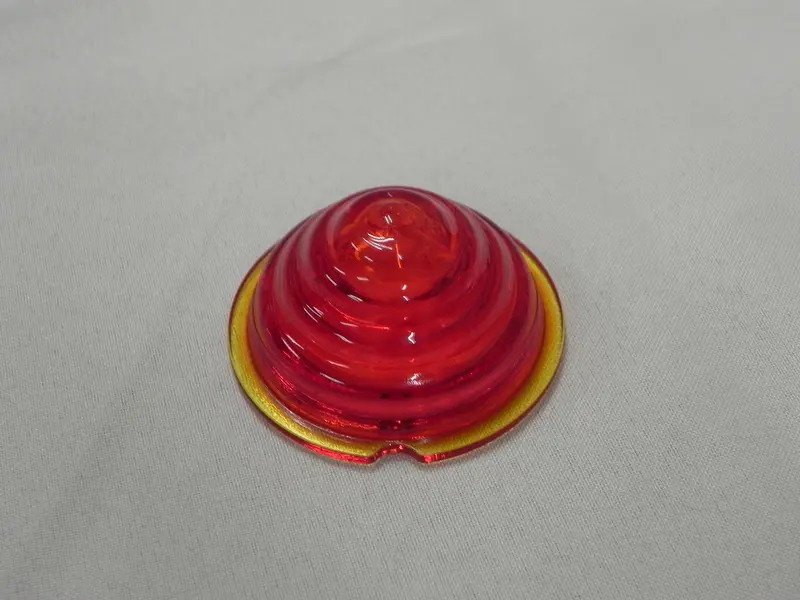 (New) 356 A Shallow Red Glass Beehive Tail Light Lens - 1957-59 1