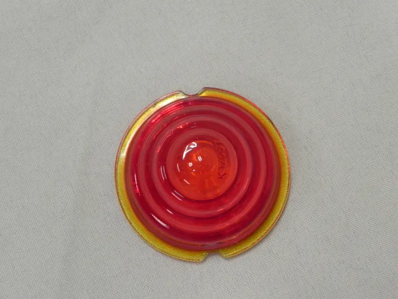(New) 356 A Shallow Red Glass Beehive Tail Light Lens - 1957-59 2