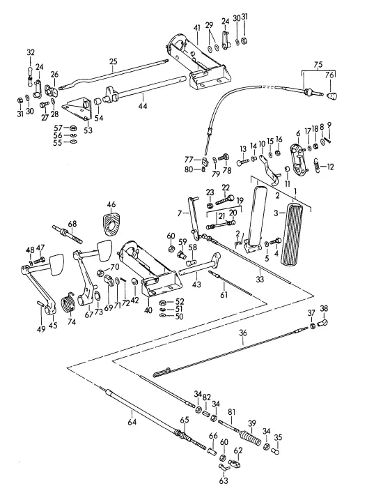 (New) 356 Accelerator Pedal 1955-65 1