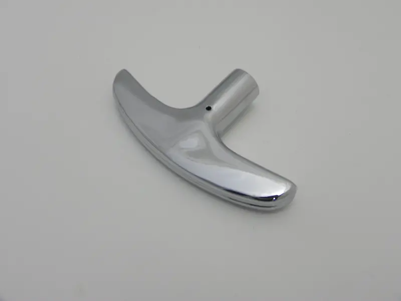 (New) 356 At1 Chrome Grooved Handbrake Handle - 1955-57 1