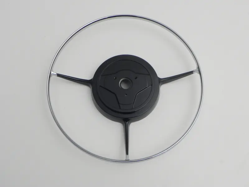 (New) 356 B/C Deluxe Chrome And Black Horn Ring - 1959-65 1