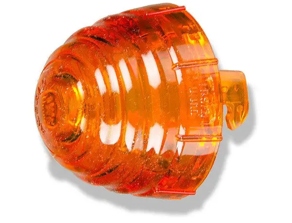 (New) 356 B/C Front Amber Beehive Turn Signal Lens - 1959-65 1