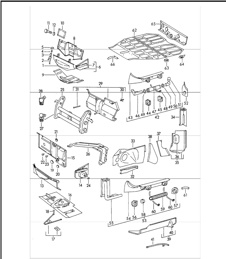 (New) 356 B/C Right Front Of Rear Wheel Well - 1959-65 2