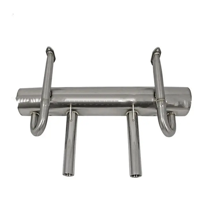 (New) 356 B/C Stainless Steel Twin Tip Muffler - 1959-65 1