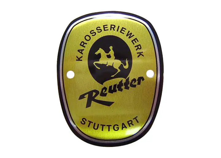 (New) 356 B Small Karosseriewerk Reutter Badge - 1959-63 1