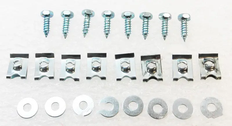 (New) 356 Bt6/C Late Engine Lid Grille Screw Set - 1961-65 1
