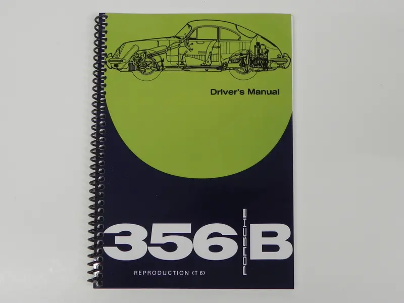 (New) 356 Bt6 Driver's Manual - 1962-63 1