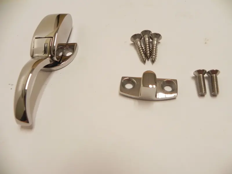 (New) 356 Cabriolet & Cabriolet Hardtop Top Latch And Base W/ Hardware - 1960-65 1