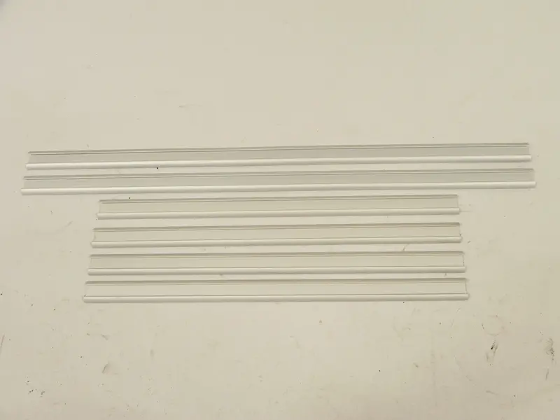(New) 356 Cabriolet/Roadster/Conv.D Side Window Seal Aluminum Holding Rail Kit 1