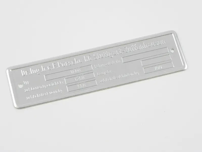 (New) 356 Chassis Id Plate Xxx/1600 1