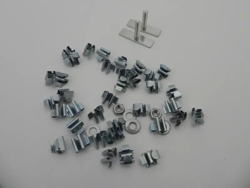 (New) 356 Convd/Speedster/Roadster Side Spear Trim Molding Hardware Kit - 1954-61 2