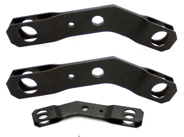 (New) 356 Heater Flap Box Butterfly Lever Pair - 1955-65 1