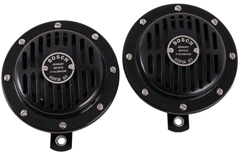 (New) 356 Pair Of 6V Bosch Horns - 1950-65 1