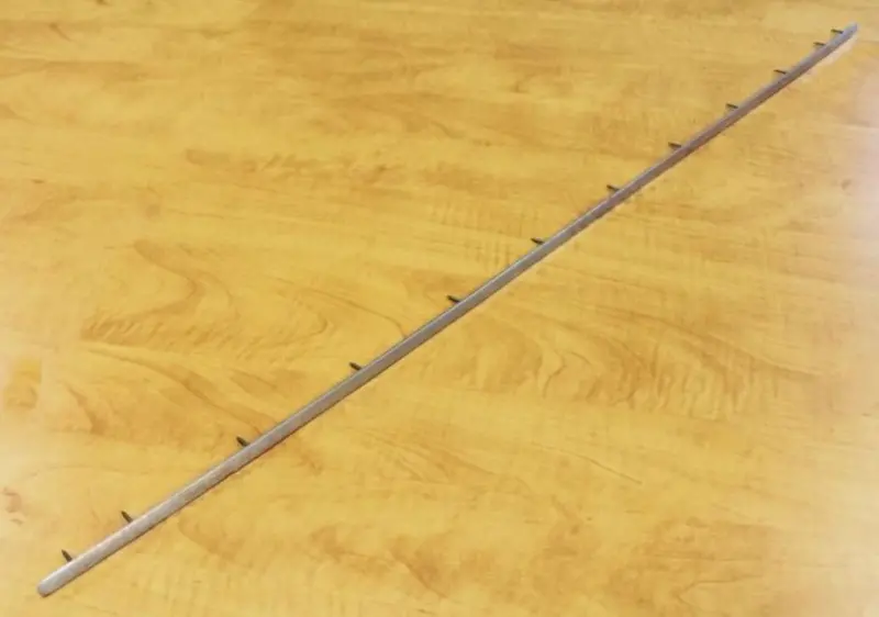 (New) 356 Polished Aluminum Rear Window Tack Strip For Cabriolet- 1957-65 1
