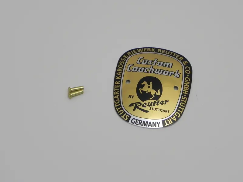 (New) 356 Pre-A/A Large Reutter Badge - 1954-59 1