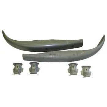 (New) 356 Pre-A/A Non-Welded Front Bumper With Brackets - 1952-59 1