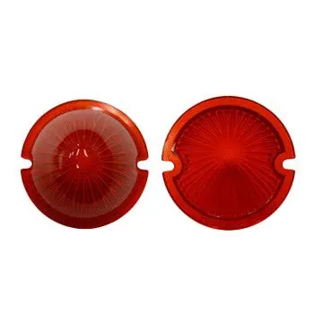 (New) 356 Pre-A Front 'Pointy' Red Beehive Turn Signal Lens - 1950-52 1