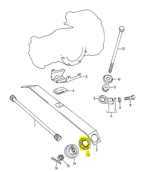 (New) 356 Rear Axle Torsion Bar Spring Seat - 1959-65 1