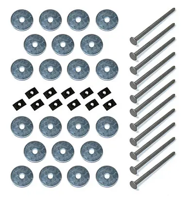 (New) 356 Rear Interior Back Panel Hardware Kit - 1950-65 1