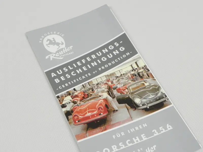 (New) 356 Reutter Certificate Of Delivery 2