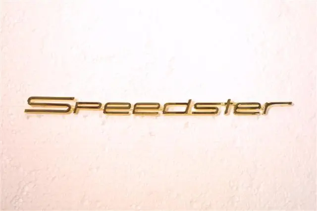 (New) 356 Speedster Gold Emblem - 1955-58 1