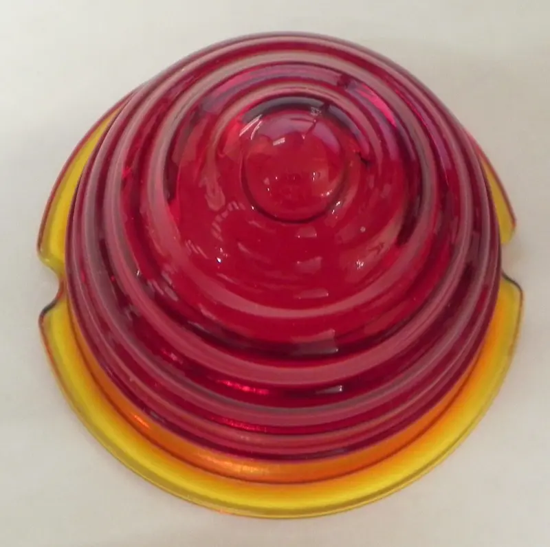 (New) 356 Tall Red Glass Beehive Tail Light Lens - 1957-59 2