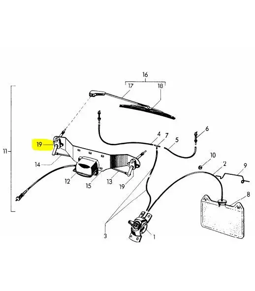 (New) 356 Windshield Wiper Gearbox - 1955-61 2