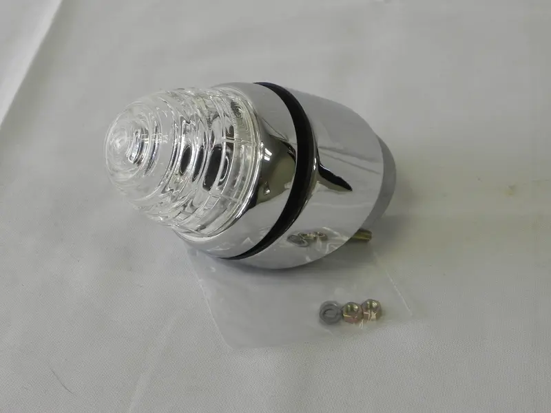 (New) 356B/C Left Front Turn Signal Assembly W/ Clear Lens - 1959-65 1