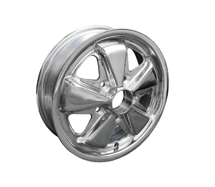 (New) 356C/911/912 Reproduction 4.5J X 15 Fuchs Full Polished Wheel 1