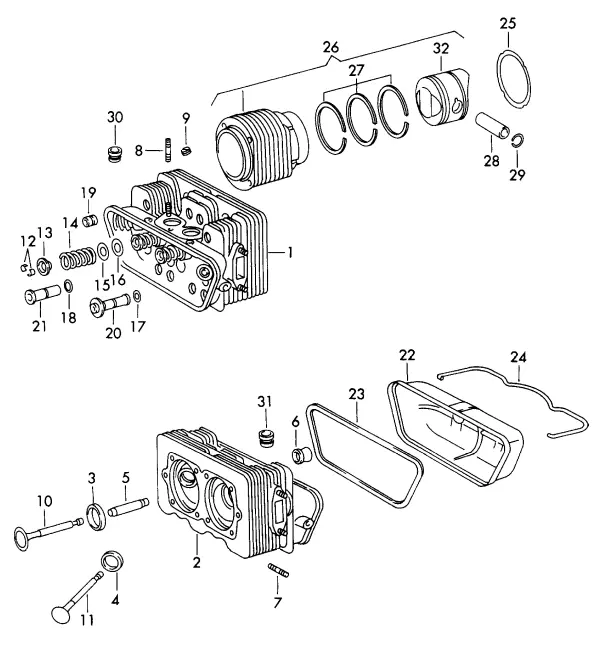 (New) 356Sc/912 Valve Spring Retainer - 1963-69 2