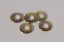 (New) 5 X 13Mm Yellow Zinc Washer 1