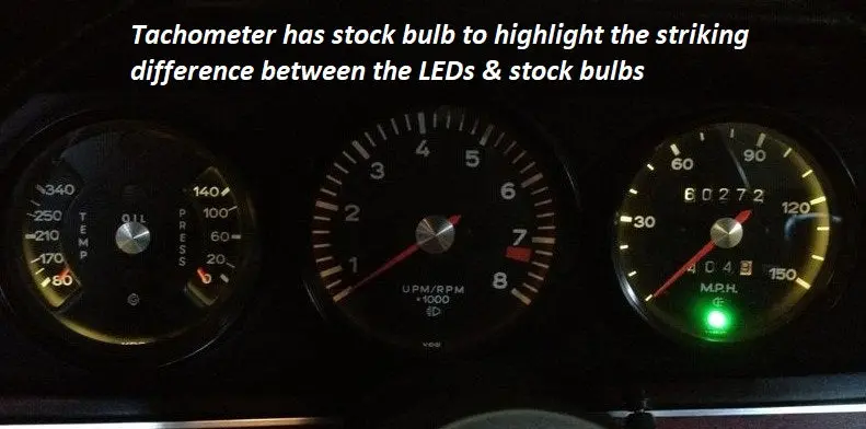 (New) 911/912 12V Led Dash Light Bulb Kit - 1965-75 1
