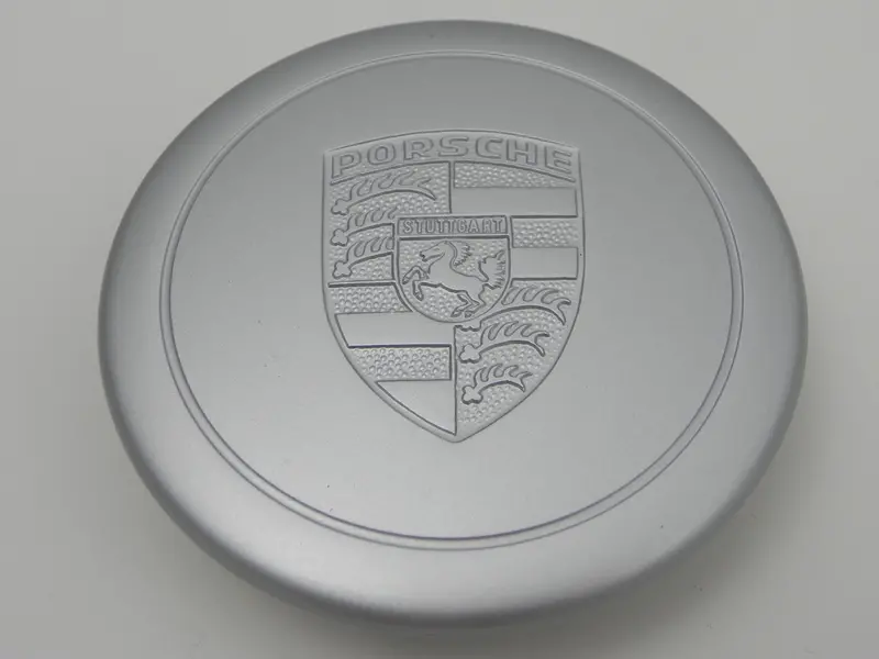 (New) 911/912/914 3-Prong Silver Center Cap - Fuchs Wheel - 1967-77 1