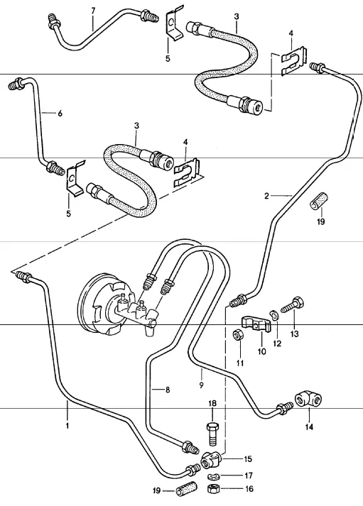 (New) 911/912/914/924/944 Brake Line Elbow Fitting 1965-94 2