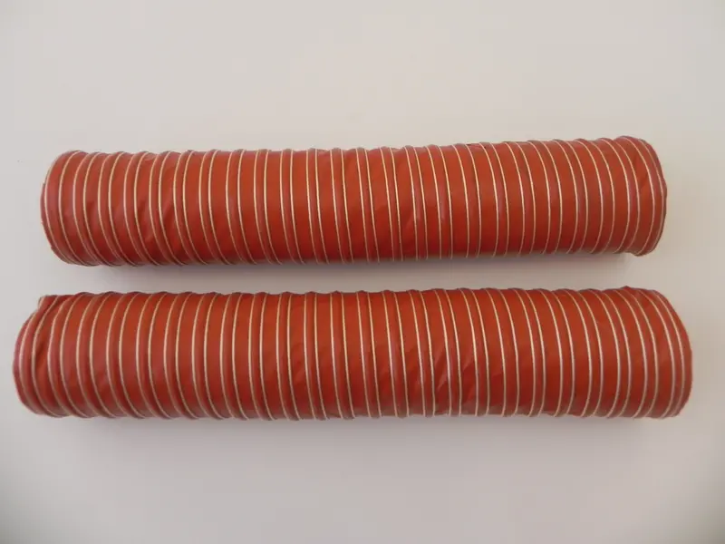 (New) 911/912/914/930 Pair Of Concours Correct Hot Air Hose From Heater Valve To Heat Exchanger - 1965-89 1