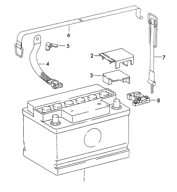 (New) 911/912/928 Original Positive Battery Terminal Plastic Cover - 1969-98 2