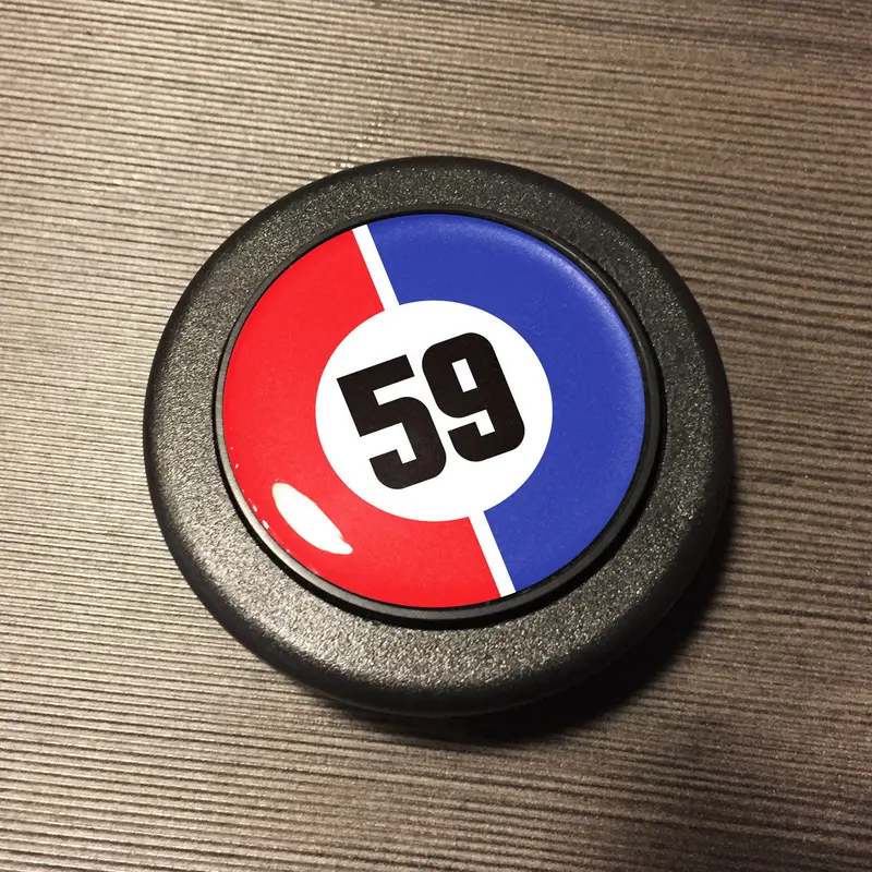(New) 911/912/930 Brumos 59 Horn Button - 1965- 1