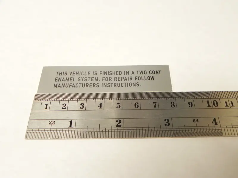 (New) 911/912/930 Enamel Decal 2