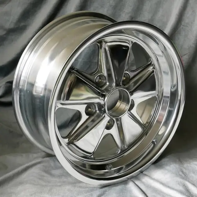 (New) 911/912/930 Reproduction 7J X 15 Fuchs Full Polished Wheel - 1969-89 1